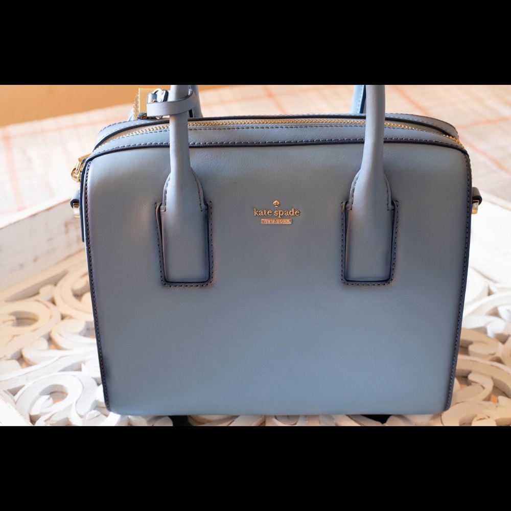 Kate Spade Ridley Street Rinetta Tote – Cornflower Blue w/ Baby Pink Lining